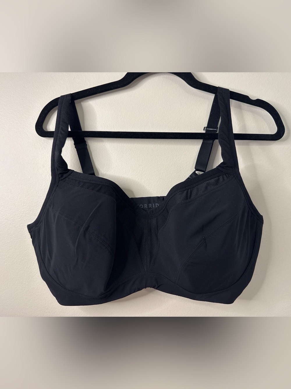 Torrid Active 40DDD Black Underwire Sports Bra High Support Convertible